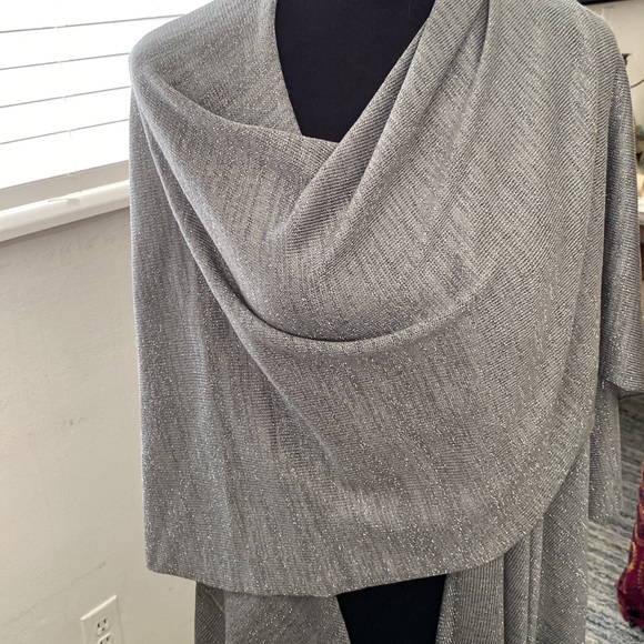 Shawl grey silver - Picture 4 of 5